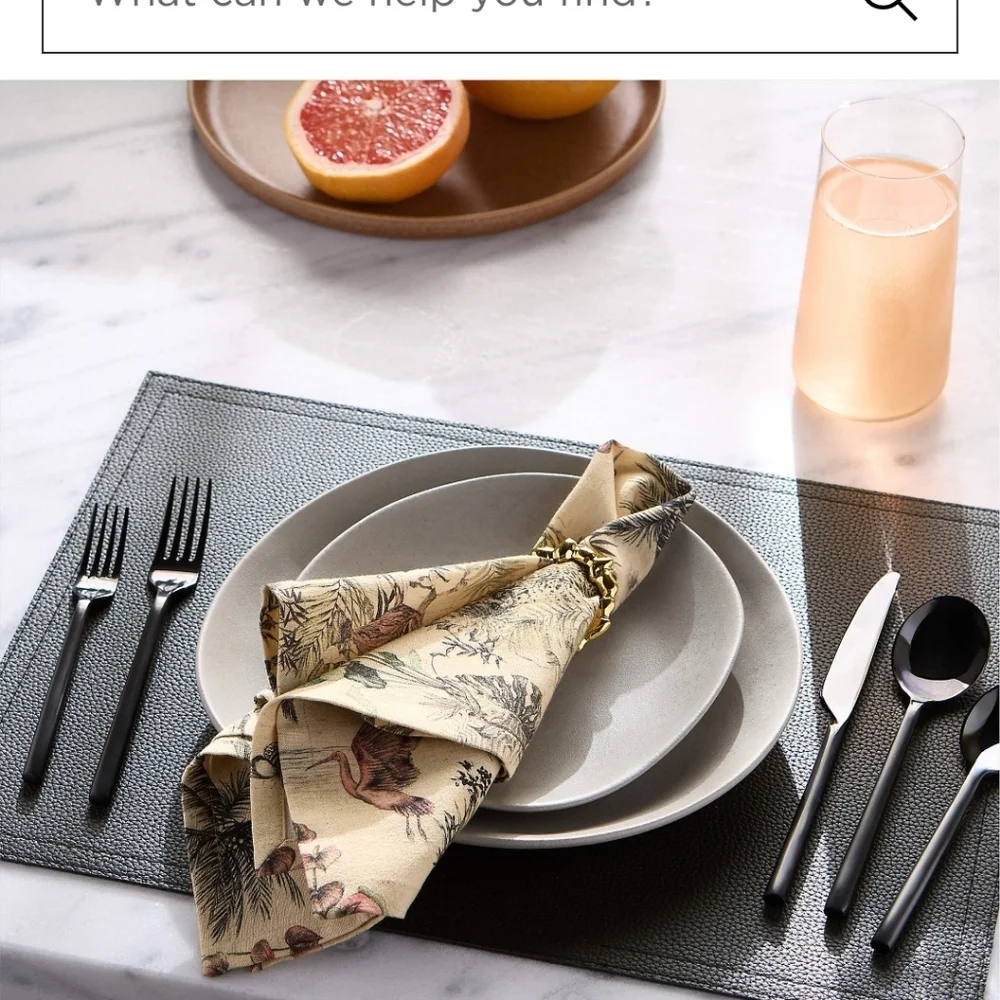 ❤️BUY 2 GET 1 FREE  Rush 20-Piece Brushed Black Flatware Set, Retsil $139.00 USD